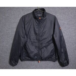 Save‎ the Duck Ultra Light Jacket Women L Black Plumtech Synthetic Down Filled